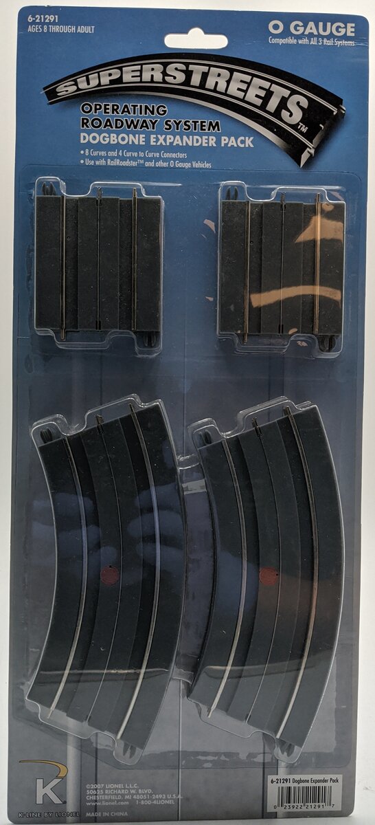 Lionel 6-21291 O Gauge SuperStreets Dogbone Expander Pack