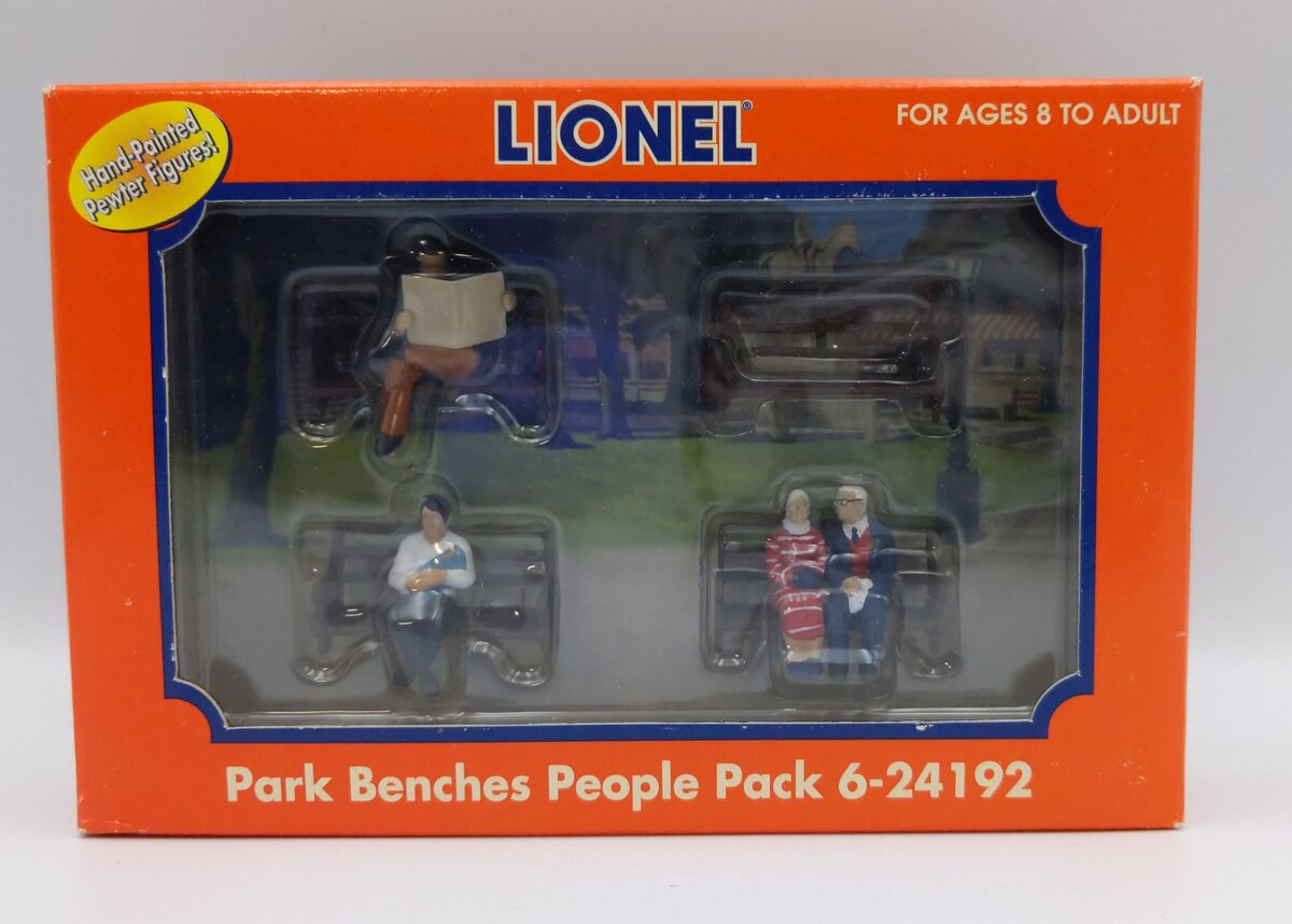 Lionel 6-24192 O Scale Seated People With Bench Figures (Set of 7)