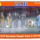 Lionel 6-24194 O Civil Servants People Hand Painted Pewter Figures (Set of 6)