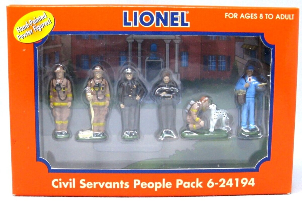 Lionel 6-24194 O Civil Servants People Hand Painted Pewter Figures (Set of 6)