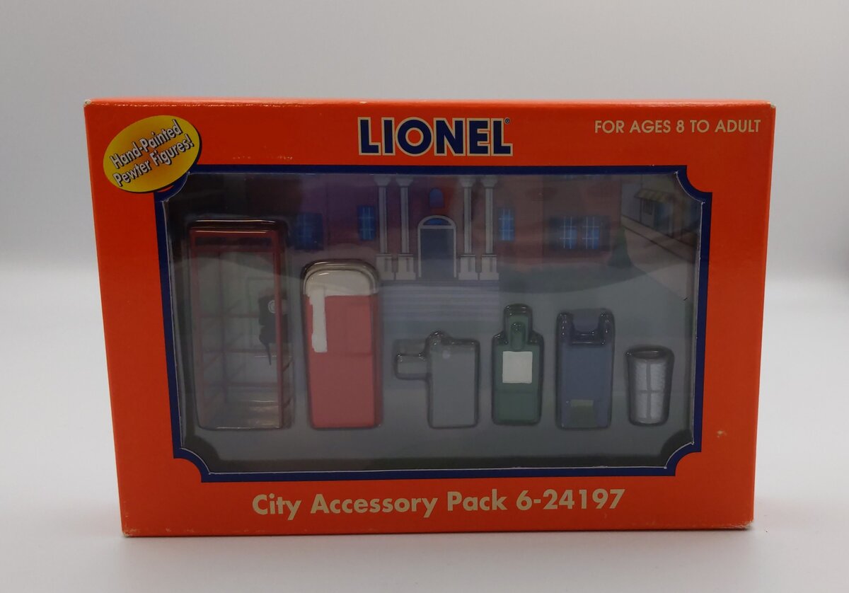 Lionel 6-24197 O City Accessories (Set of 6) LN/Box
