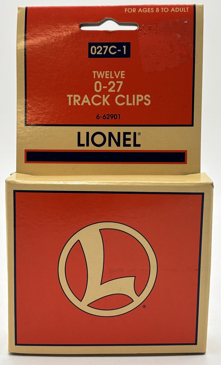 Lionel 6-62901 O-27 Scale Track Clips (Box of 12)