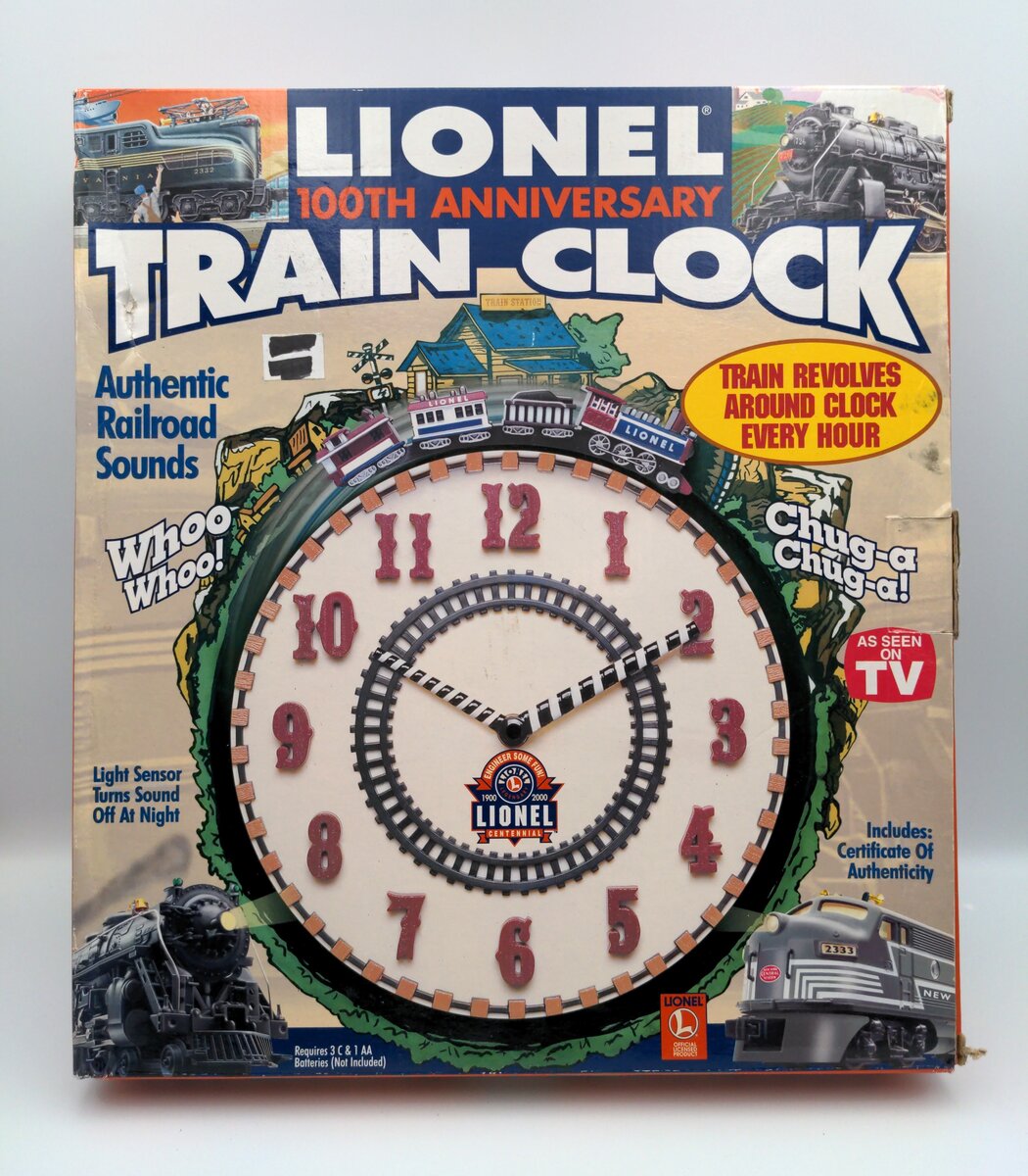 Lionel 7183 100th Anniversary Train Clock EX/Box