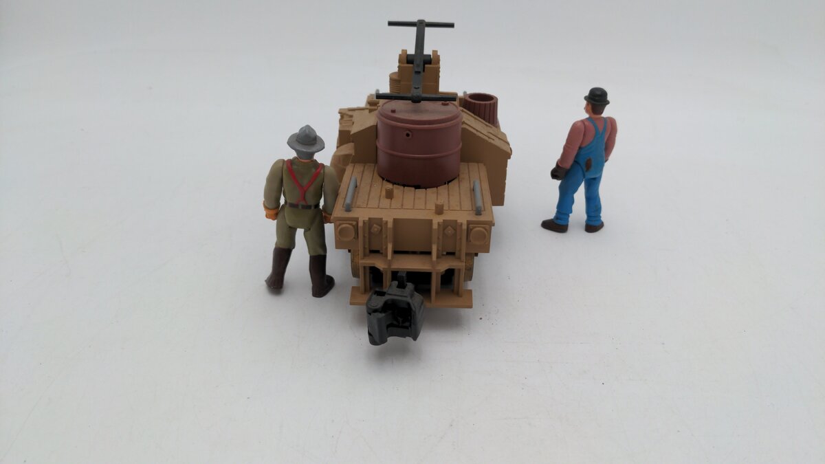 Lionel 8-87200 G Scale Buford & Roscoe Painted Figures Operating Hand Car EX/Box