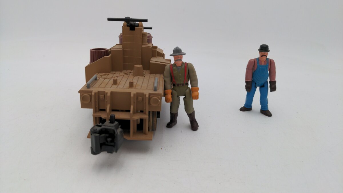 Lionel 8-87200 G Scale Buford & Roscoe Painted Figures Operating Hand Car EX/Box
