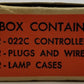 Lionel O22C-2 Switch Controllers, Plugs, Wires & Lanterns in Separate Sale Box
