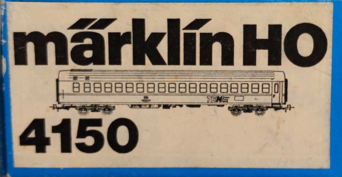 Marklin 4150 HO Trans Euro Nacht DB WALBsm Sleeper Car #:71 80 75-70 415-2