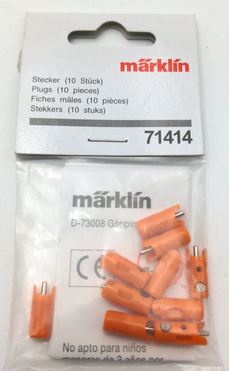 Marklin 71414 Orange Plugs (Pack of 10)