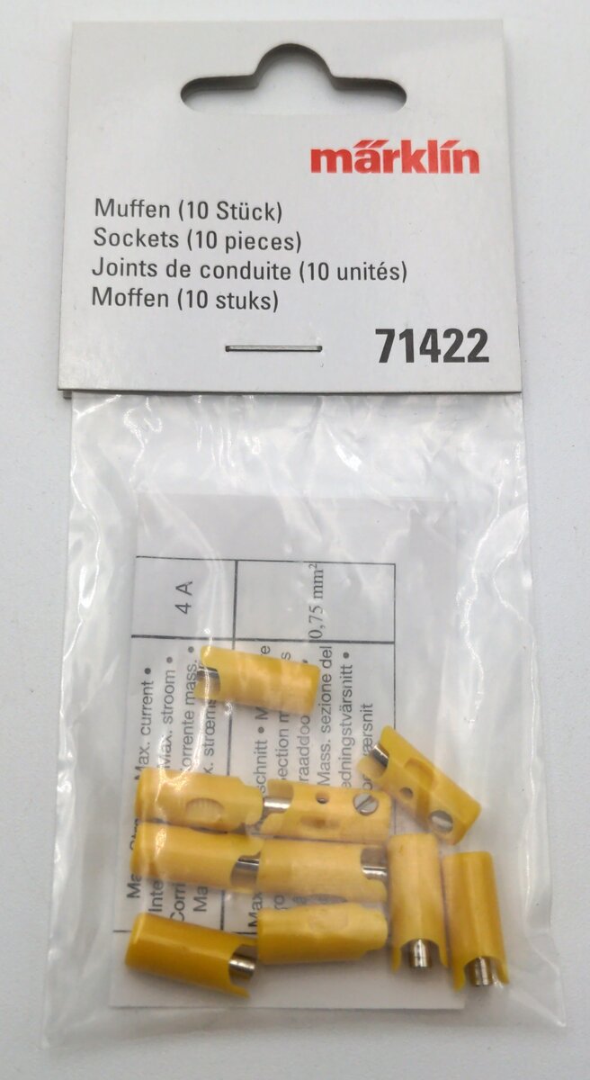Marklin 71422 Yellow Sockets (Pack of 10)