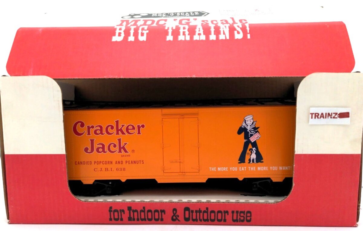 MDC G4652 G Scale Cracker Jack Billboard Reefer Car Road # 638 Assembled