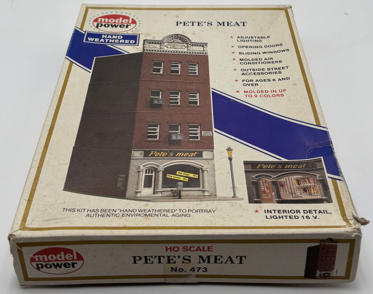 Model Power 473 HO Scale Pete's Meat Building Kit