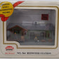 Model Power 564 HO Redwood Station Built Up Lighted W/2 Handpainted Figures