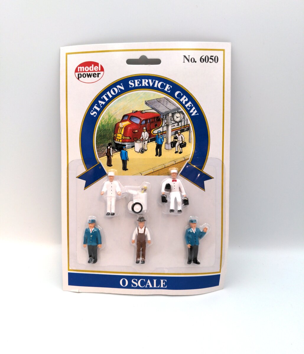 Model Power 6050 O Scale Station Service Crew Figures (Set of 6)
