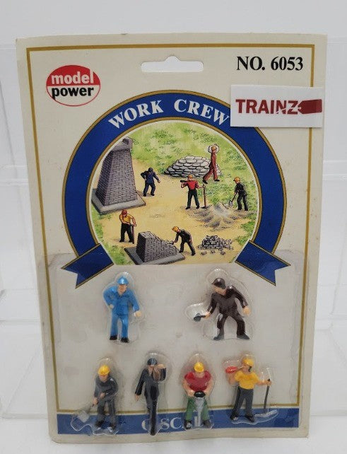 Model Power 6053 O and 0-27 Scale Work Crew Figures (Set of 6)