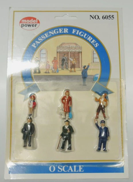 Model Power 6055 O Scale Standing Passenger Figures (Pack of 6)