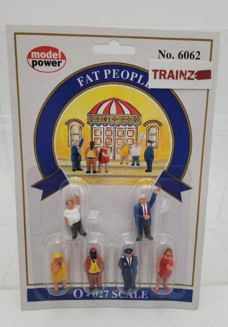 Model Power 6062 O Scale Fat People Figures (Set of 6)