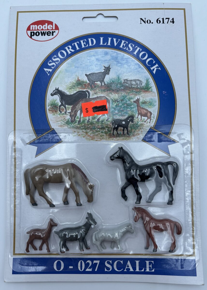 Model Power 6174 6 Piece Assorted Live Stock Figures