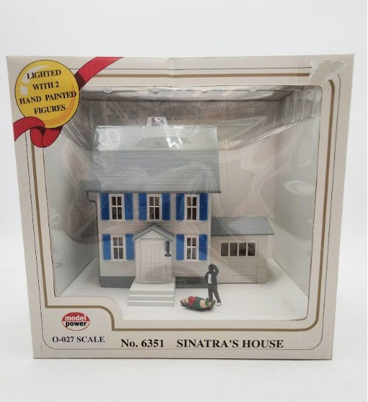 Model Power 6351 O / 0-27 Scale Built-Up Sinatra's House Lighted With 2 Figures