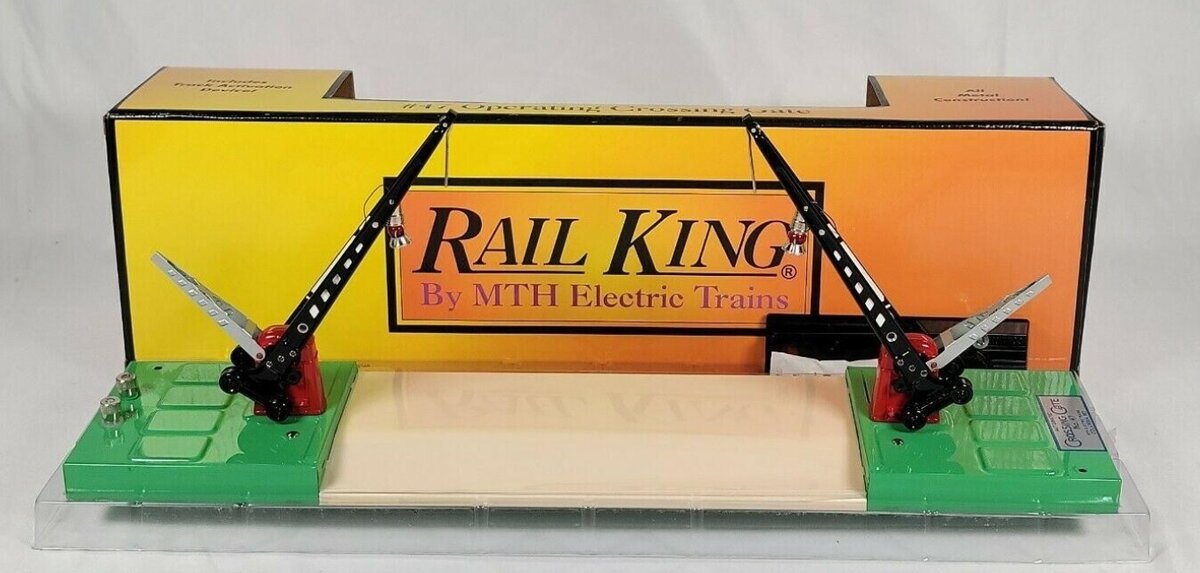 MTH 30-1080 O Gauge Crossing Gate and Signal #47