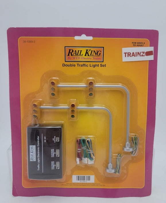 MTH 30-1089-2 O Scale Double Lamp Traffic Light Set Operating (Pack of 2)