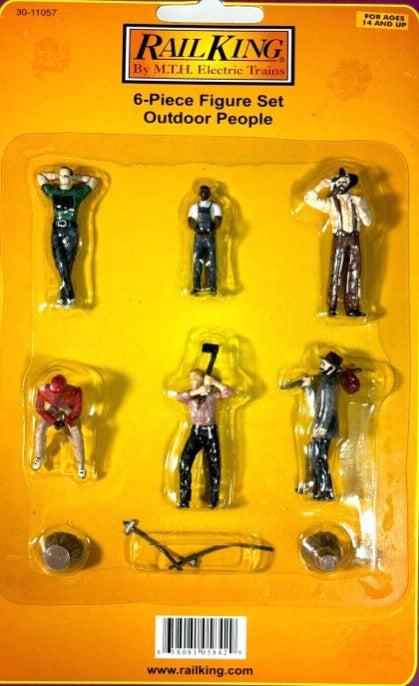 MTH 30-11057 O RailKing Outdoor People Figures # 2 (Set of 6)