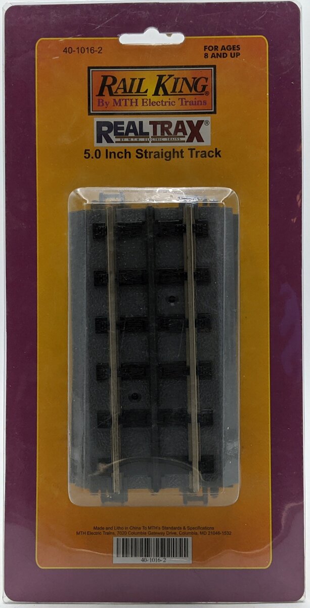 MTH 40-1016-2 Hollow Rail RealTrax 5 Inch Straight Tracks (Pack of 2)