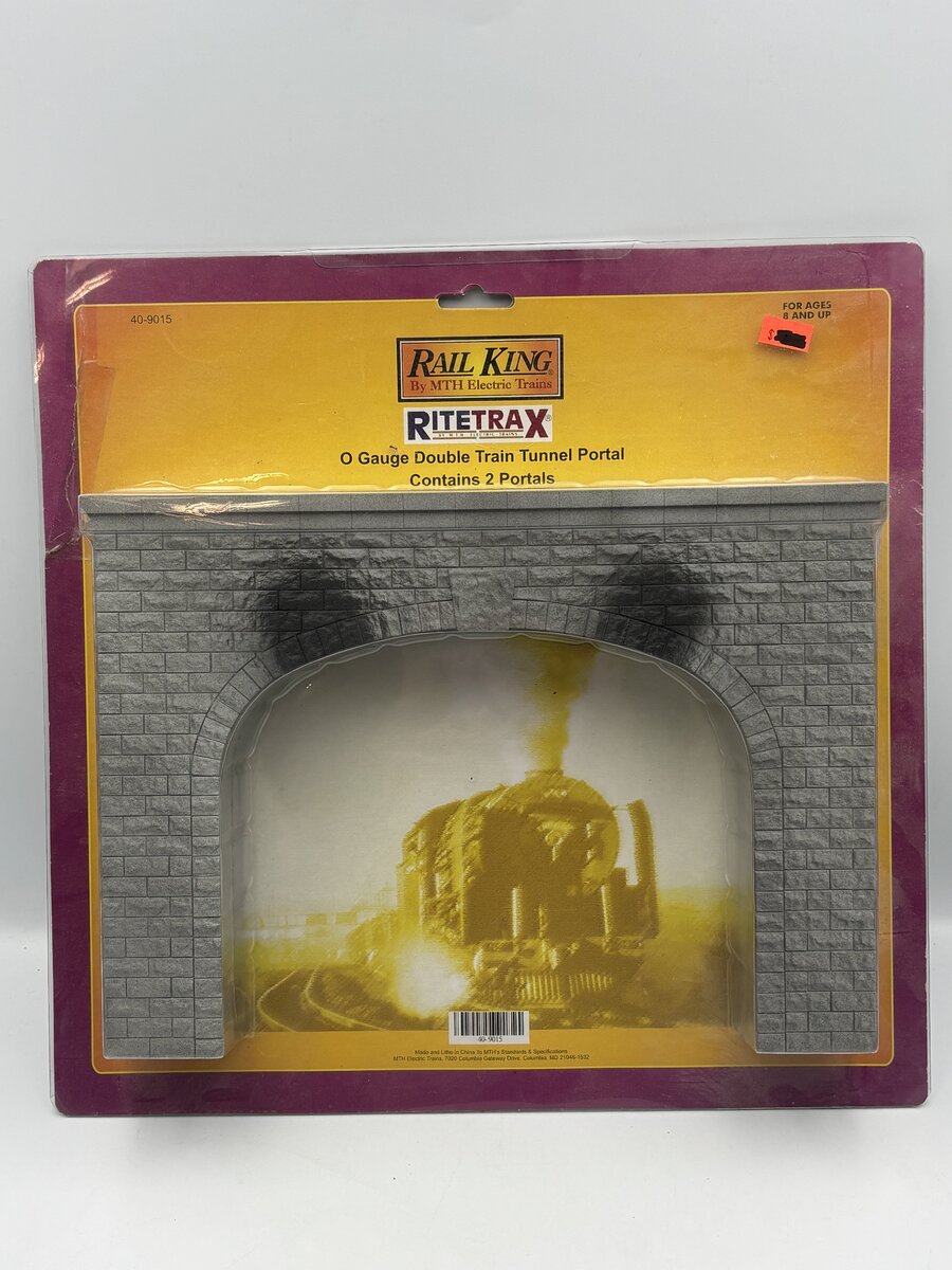 MTH 40-9015 O Scale RailKing Double Train Tunnel Portal (Pack of 2)