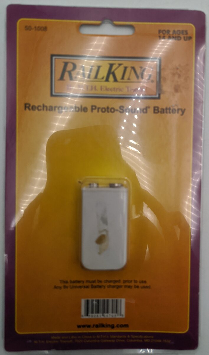 MTH 50-1008 Ni-MH 8.4 Volt 120 mAh Rechargeable Proto-Sound Battery