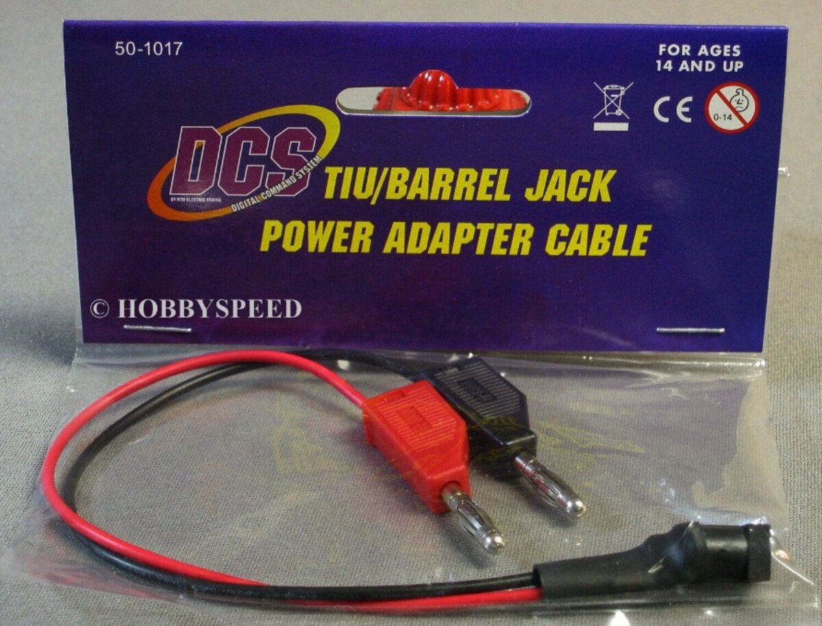 MTH 50-1017 DCS TIU/Barrel Jack Power Adapter Cable