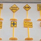 Plasticville 12-A  O Vintage Road Sign Set (Pack of 12)