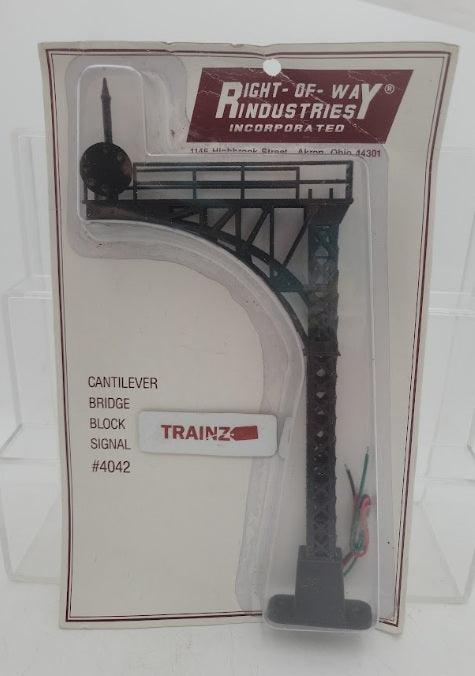 Right-of-Way 4042 O Scale Cantilever Bridge Block Signal