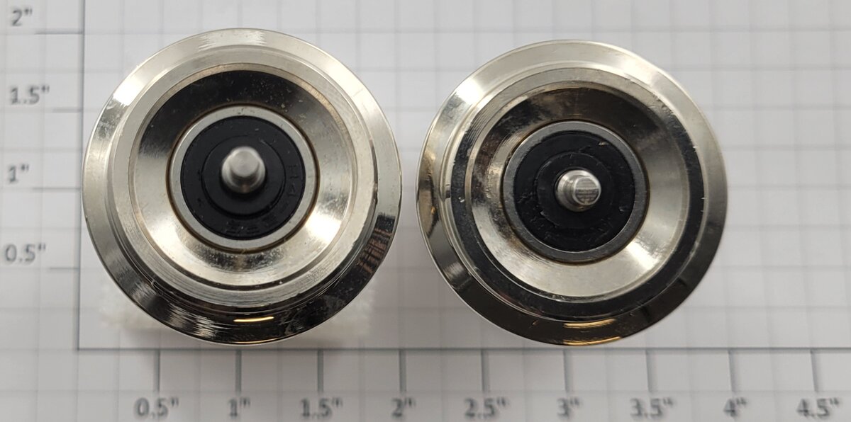SV SVGBBS G Scale Silver Metal Ball Bearing Wheels (Set of 2)