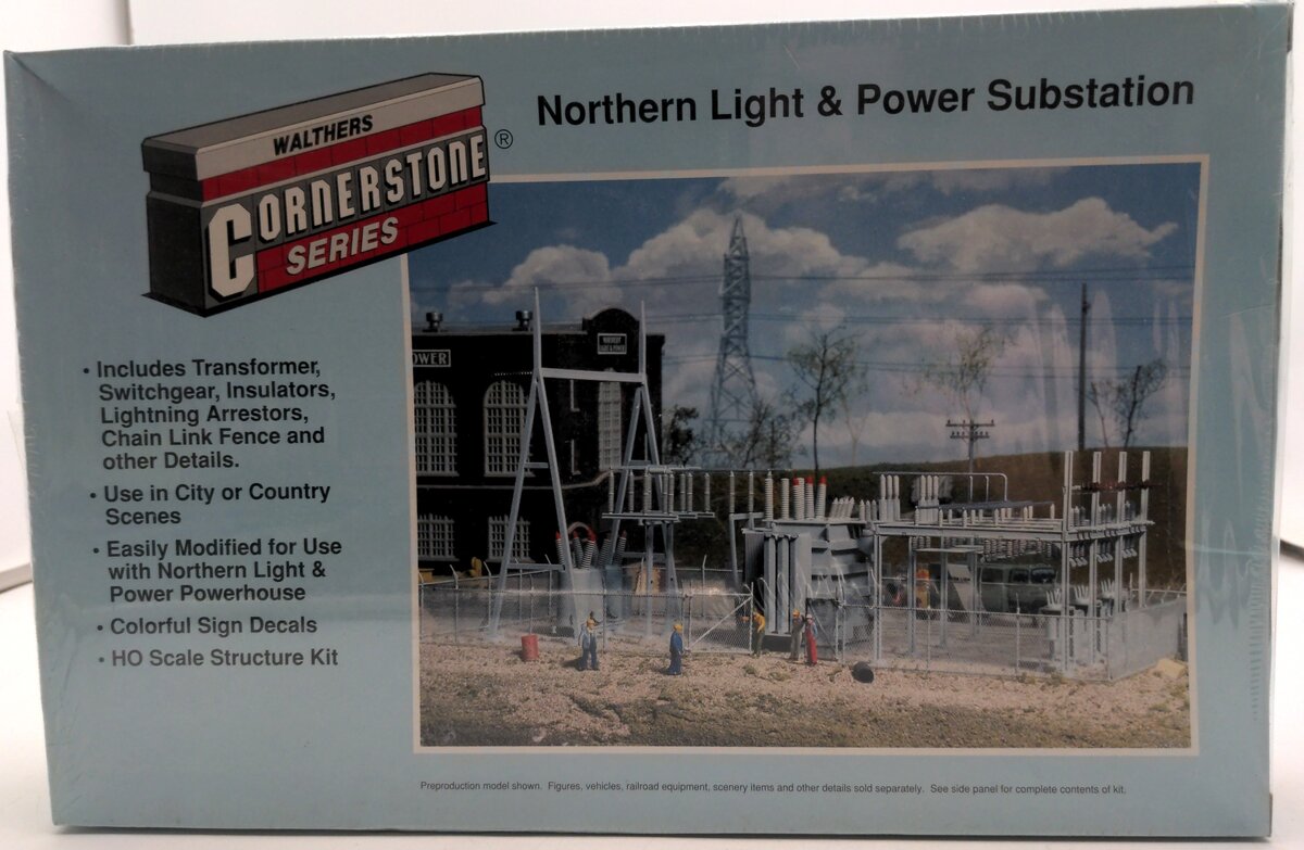 Walthers 933-3025 HO Scale CornerStone Northern Light & Power Substation Kit