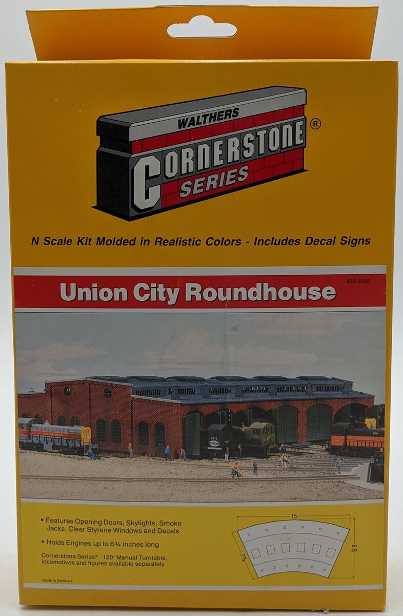 Walthers 933-3202 N Scale Union City Roundhouse Building Kit