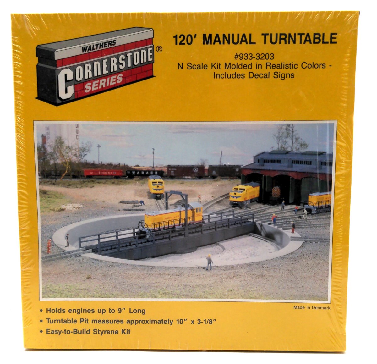 Walthers 933-3203 N Scale 120''  Manual Turntable W/ Pit Bridge & Arch Kit