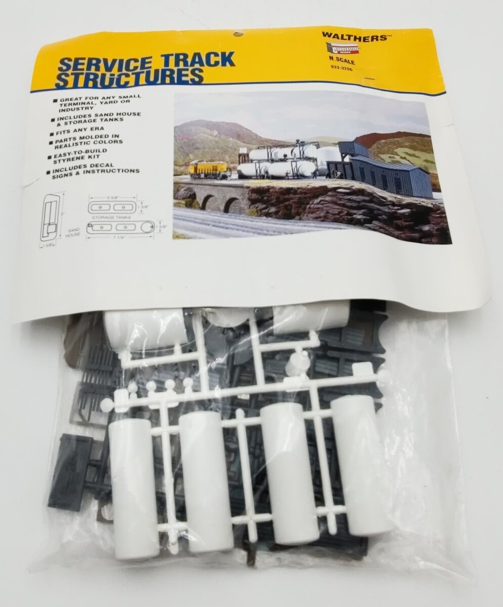 Walthers 933-3206 N Scale Service Track Structures Kit