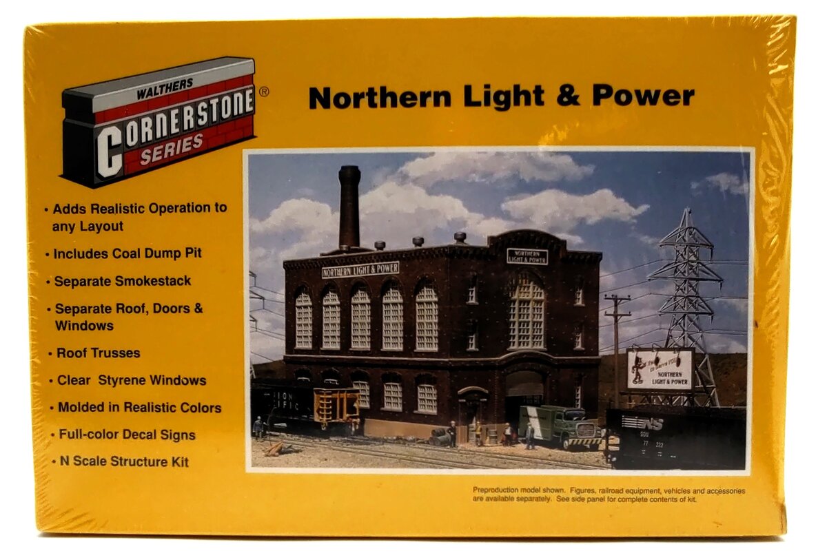 Walthers 933-3214 N Scale Northern Light and Power Powerhouse Building Kit