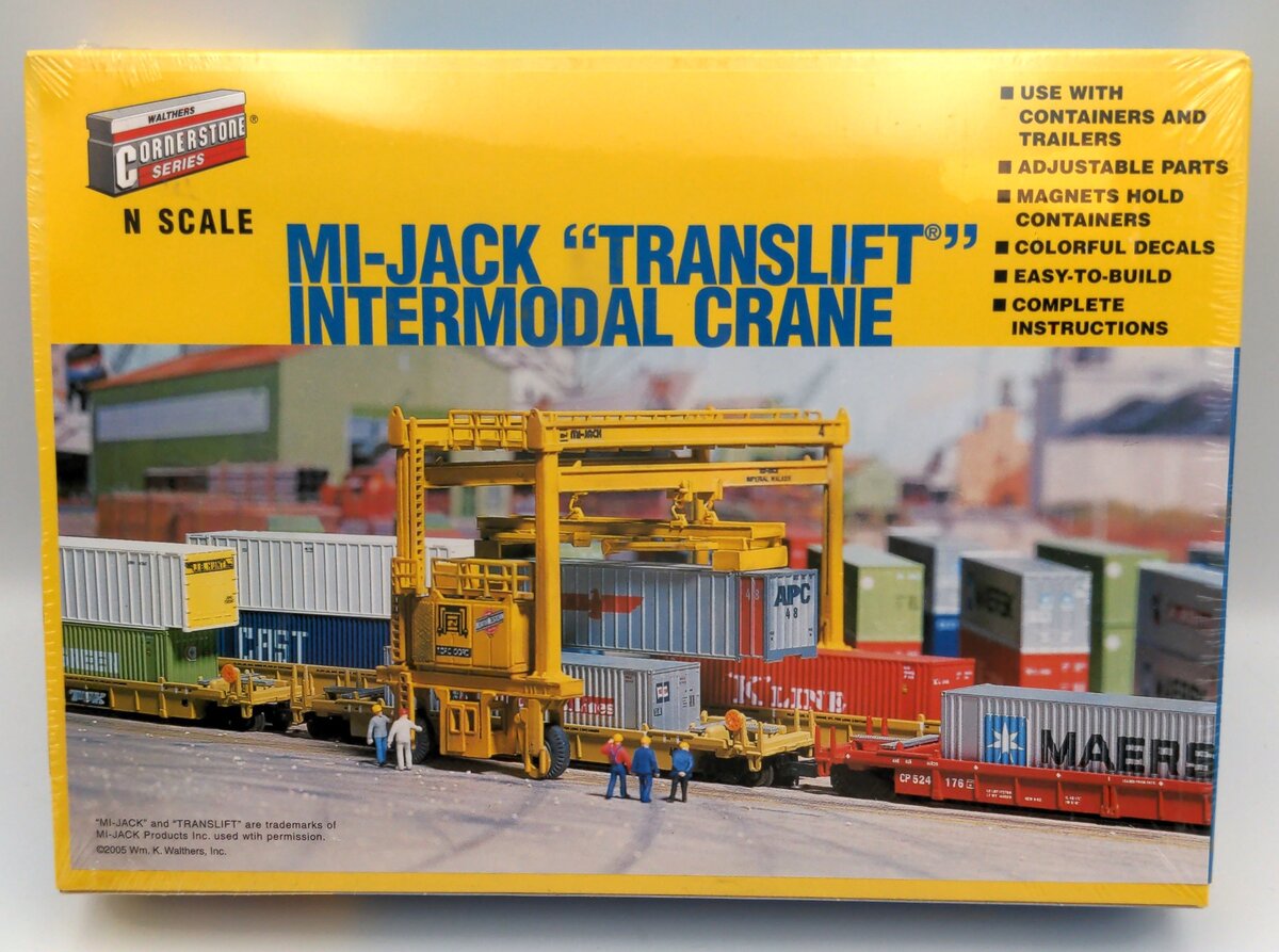 Walthers 933-3222 N Scale Mi-Jack "Translift" Intermodal Crane Kit