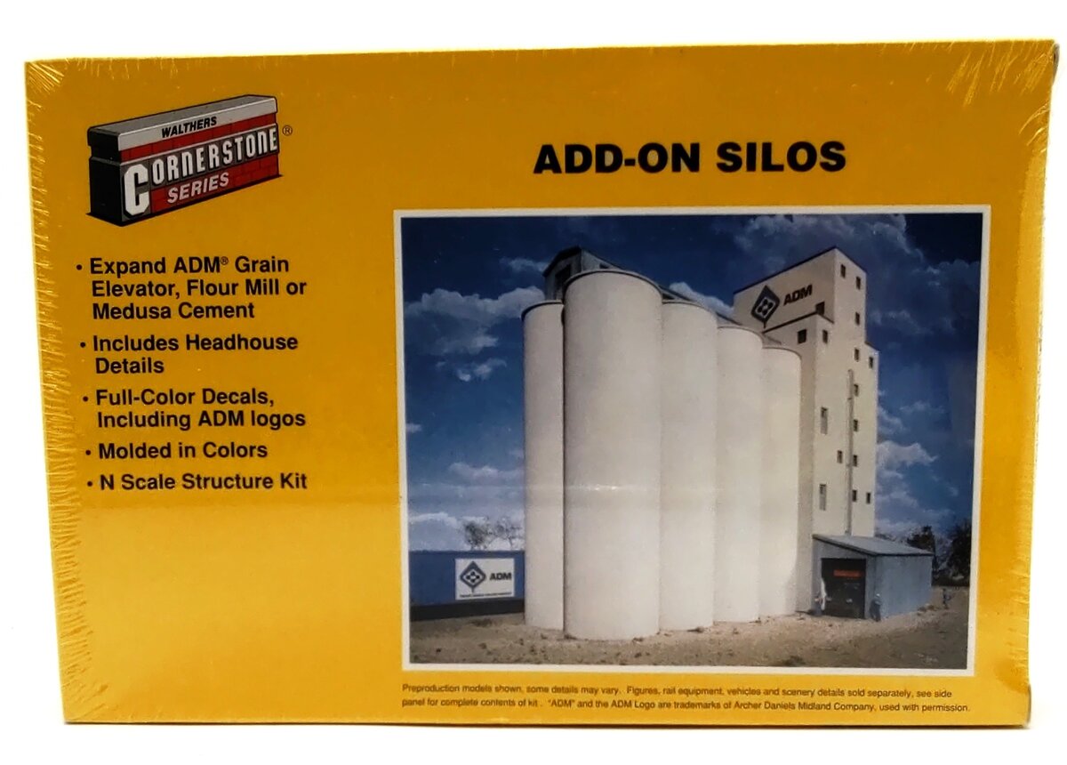 Walthers 933-3226 N Scale Add-On Silo Structure Kit