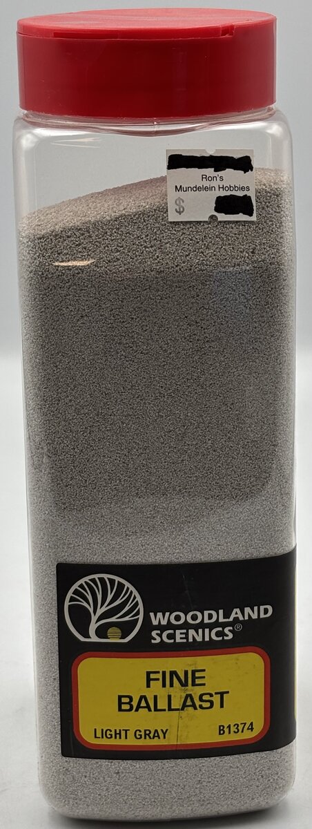 Woodland Scenics B1374 Light Gray Fine Ballast - 32 Oz. Shaker