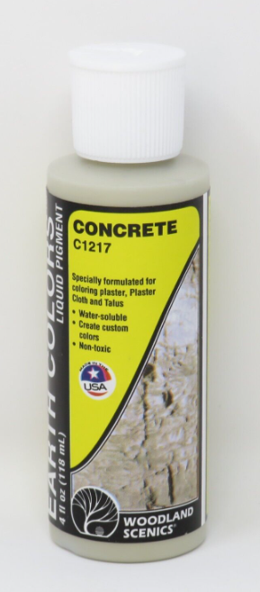 Woodland Scenics C1217 Concrete Liquid Pigment 4 Oz. Bottle