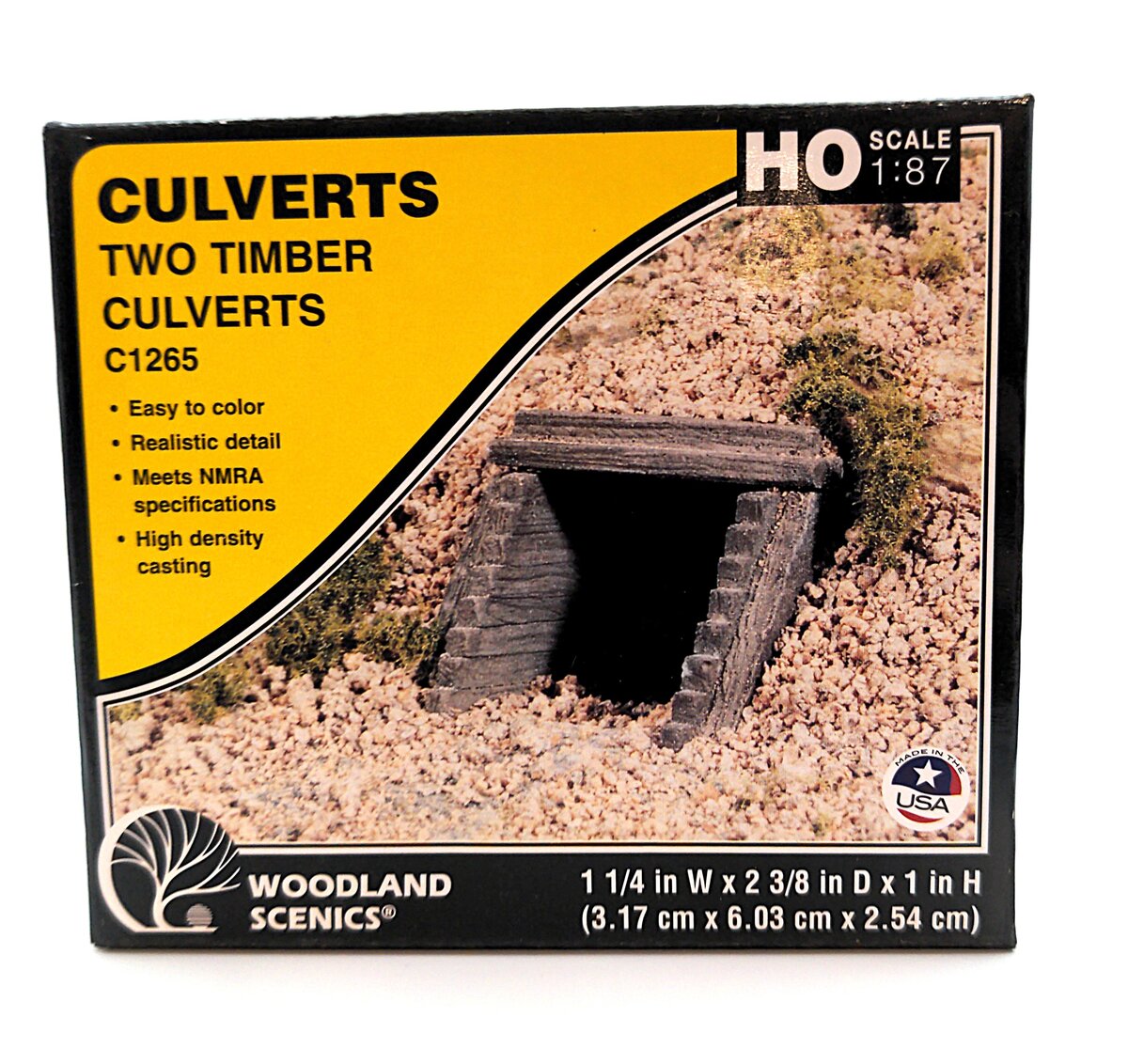 Woodland Scenics C1260 HO Timber Retaining Walls (Pack of 3)