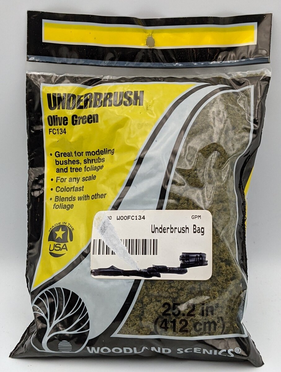 Woodland Scenics FC134 Olive Green Underbrush 18 Cu. In.