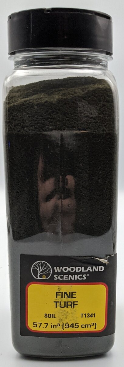 Woodland Scenics T1341 Fine Turf Soil Shaker 32 Oz. Shaker Bottle