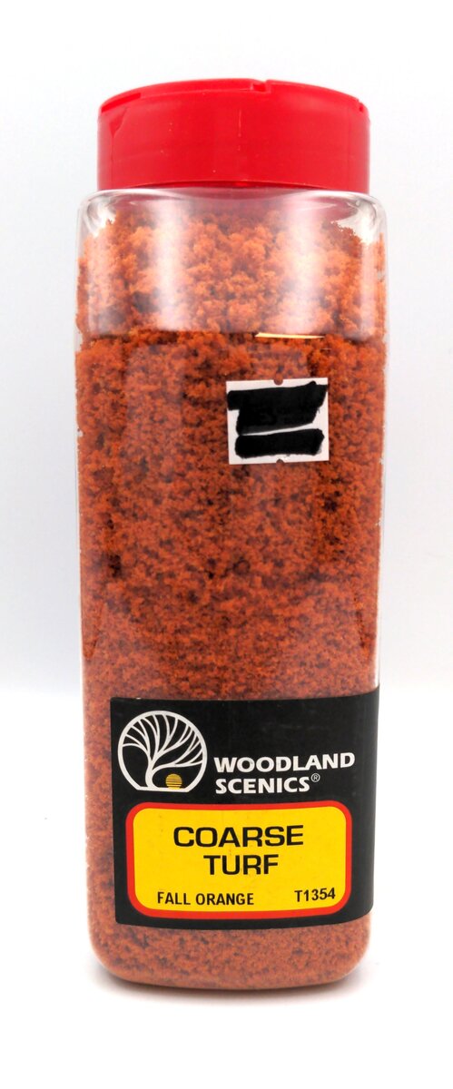 Woodland Scenics T1354 Coarse Turf Fall Orange 32 oz. Shaker