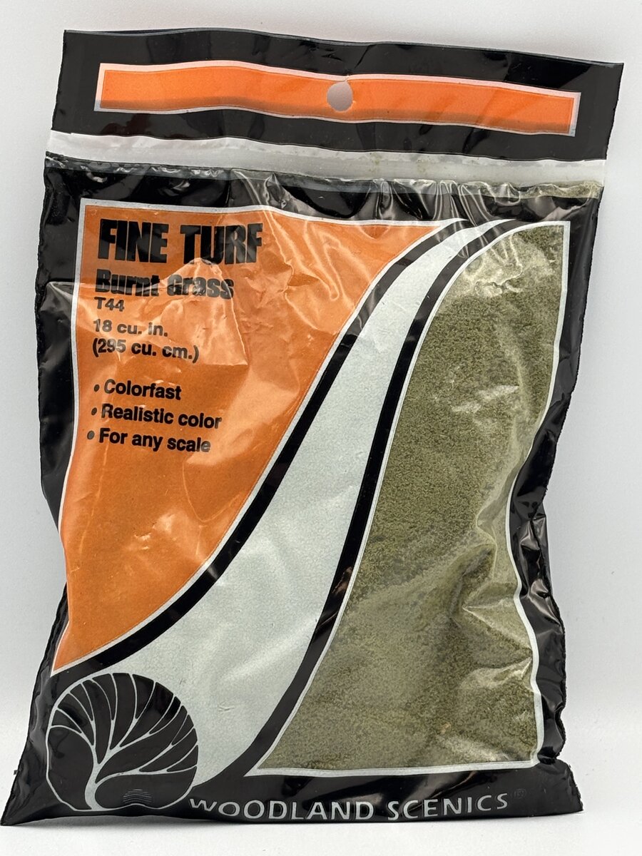 Woodland Scenics T44 Burnt Grass Fine Turf 18 Cu. In. Bag