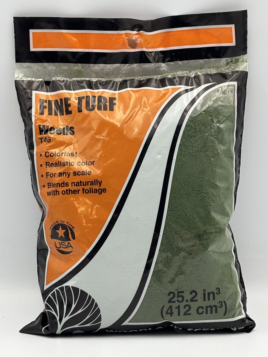 Woodland Scenics T46 Weeds Fine Turf 18 Cu. In. Bag