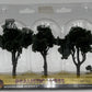 Woodland Scenics TR1511 4" - 5" Dark Green Realistic Trees (Pack of 3)