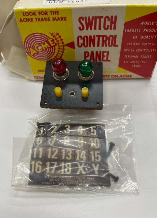Acme 894 Vintage O Gauge Switch Control Panel