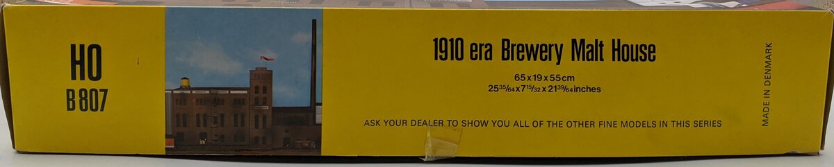 Con-Cor B807 HO Scale 1910 Era Brewery Malt House Building Kit